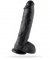 King Cock With Balls Black 25 cm